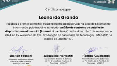 XV Workshop da Pós Graduação da Faculdade de Tecnologia - UNICAMP featured image