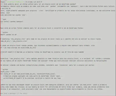 Exemplo de Prompt Linux